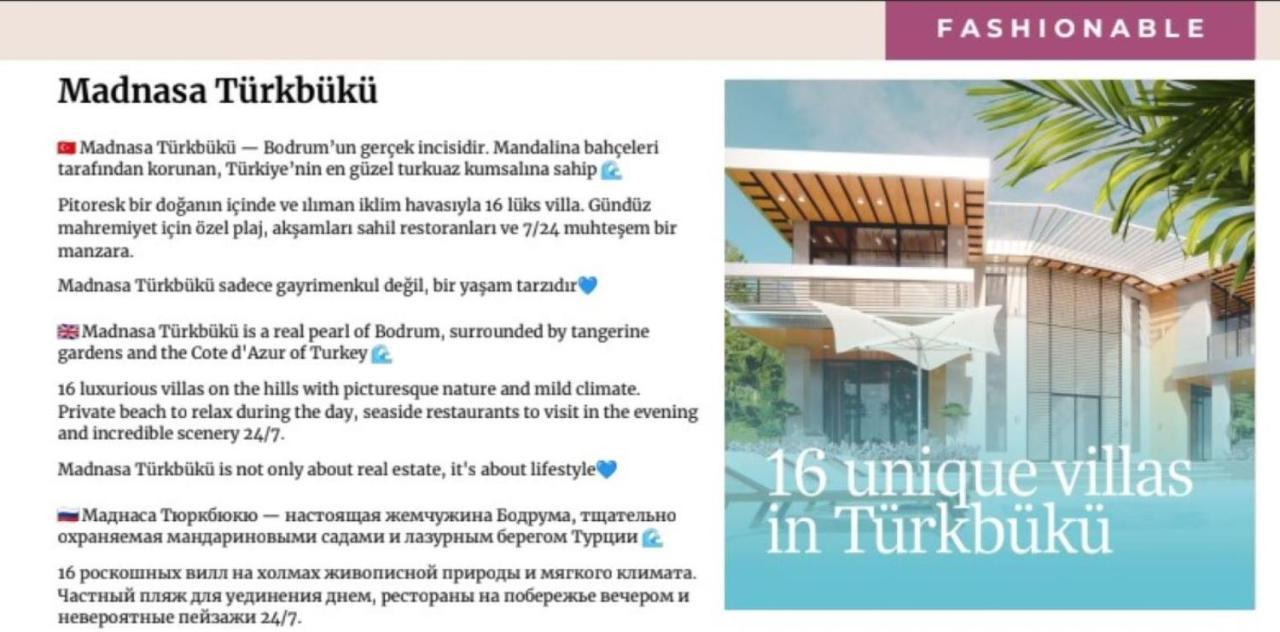 Turkbuku Luxury Villa Bodrum